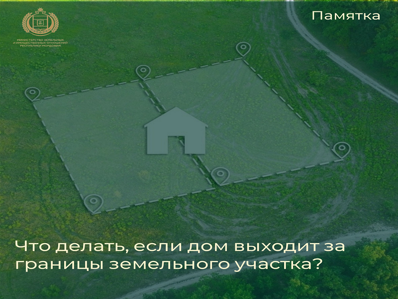 Дом оказался частично расположен вне границ своего участка..